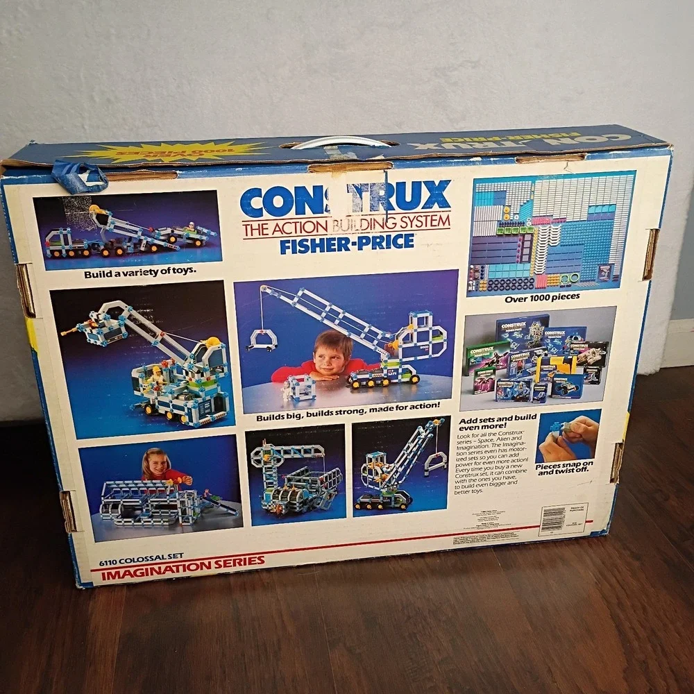 Fisher Price Construx 6110 Colossal 1000 Piece Set Imagination Nearly Complete